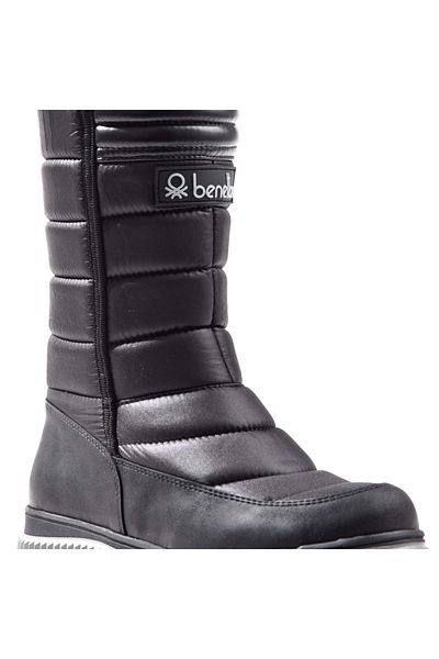 Benetton BN-50027 Γυναικεία Μποτάκια ΜΑΥΡΟ