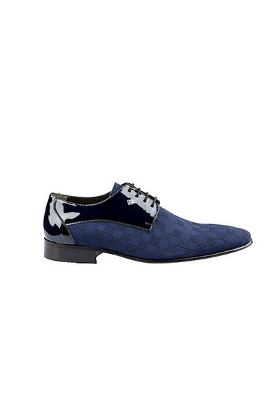 Fosco 7120 Mr Classic Ανδρικά Παπούτσια Navy Blue λουστρίνι