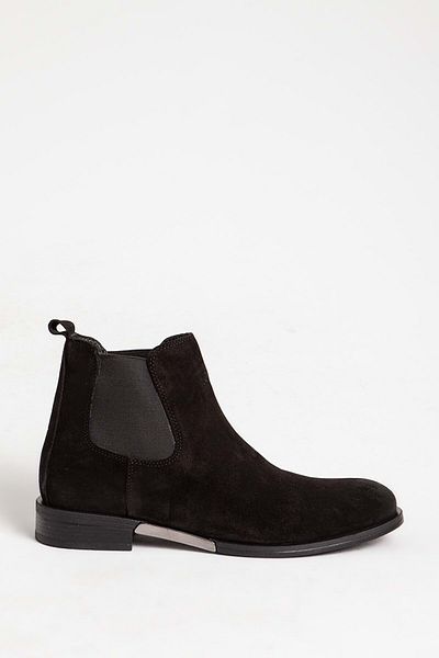 MARCOMEN 12275 Δερμάτινες Ανδρικές Κλασικές Μπότες Casual Μαύρο Nubuck