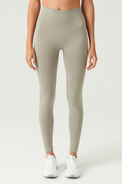 Los Ojos x Αθλητικό κολάν Melodi Soft Khaki Ψηλόμεση χωρίς ραφές