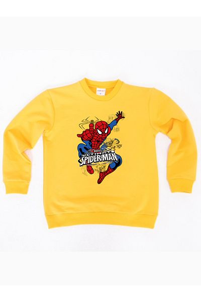 SPIDERMAN Hanorac pentru copii din țesătură de bumbac spiderman imprimat