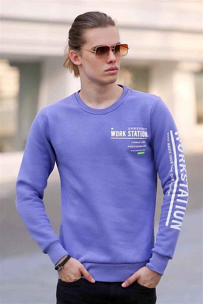 Madmext Lila Sweatshirt mit Aufdruck 4161