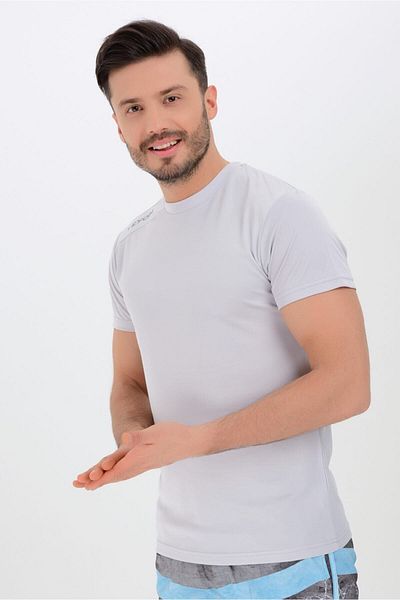 TRYON Tricou de antrenament pentru bărbați, gri Victory