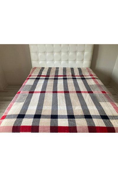 MİNK Luxury Mink King Size 1084 Red Blanket 200x240 cm