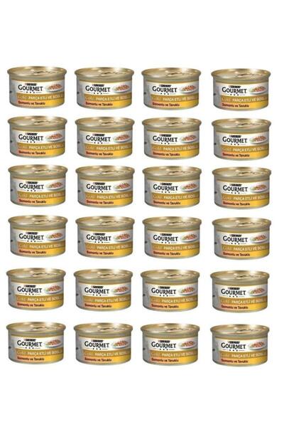 Gourmet Somon Ve Tavuklu Kedi Konservesi 85 Gr*24 Adet
