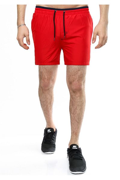 Madmext Schlichte weinrote Badeshorts 1959