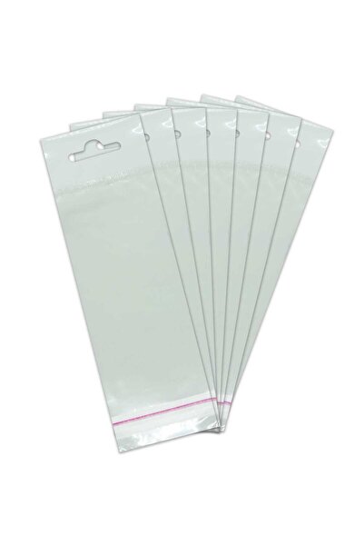 paketlemetezgahı 6*20 Sedefli Askılı (askı Kısmı Beyaz) Bantlı Opp (parlak-şeffaf) Jelatin 1000 Adet