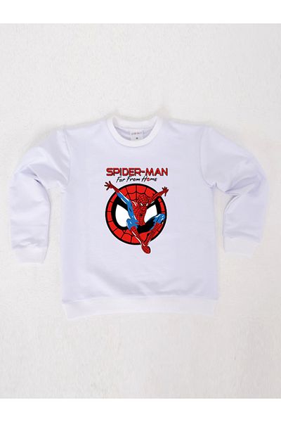 SPIDERMAN Hanorac pentru copii din țesătură de bumbac spiderman imprimat