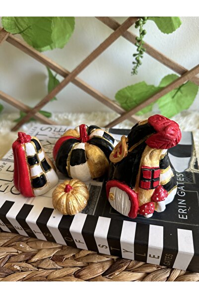 evdeki atölyem 4’lü Yılbaşı konsept kabak biblo dekorasyon