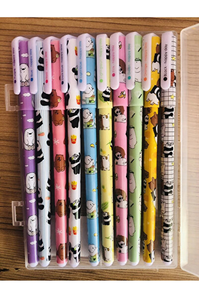 Genel Markalar Kafadar Ayılar 10’lu Renkli Jel Kalem Seti