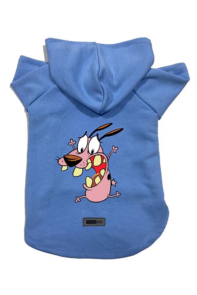 Monopetz Hooded Fleece Sweatshirt Dog and Cat Outfit & Dress - Blue Courage