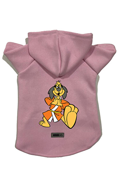 Monopetz سويت شيرت من الصوف بغطاء للرأس للكلاب والقطط - وردي هونج كونج - مقاس XL