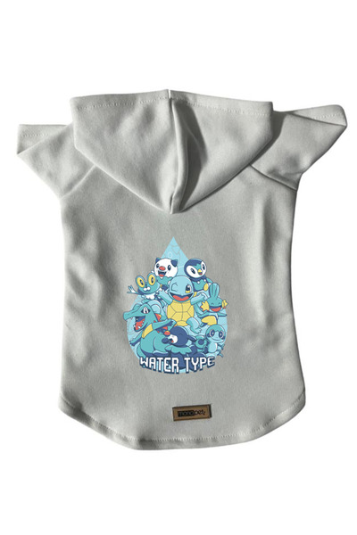 Monopetz سويت شيرت من الصوف بغطاء للرأس للكلاب والقطط - أبيض Scuerou - مقاس S