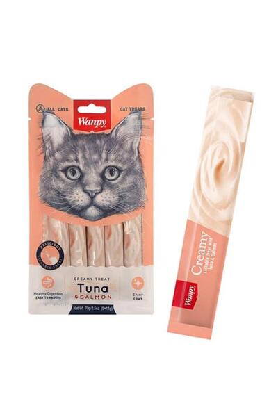 Wanpy Kedi ödül eğitim maması sıvı doğal organik 1 paket 5 li