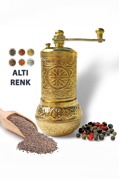 Binbir Trend Zamak Döküm Mini Biber Değirmeni, Baharat Değirmeni (6 Renk)