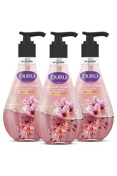 Duru Cherry Blossom Liquid Soap with Organic Content 3x500ml