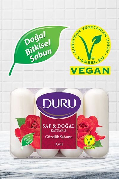 Duru Pure & Natural Source Rose 16 Pieces Beauty Soap 4x280gr