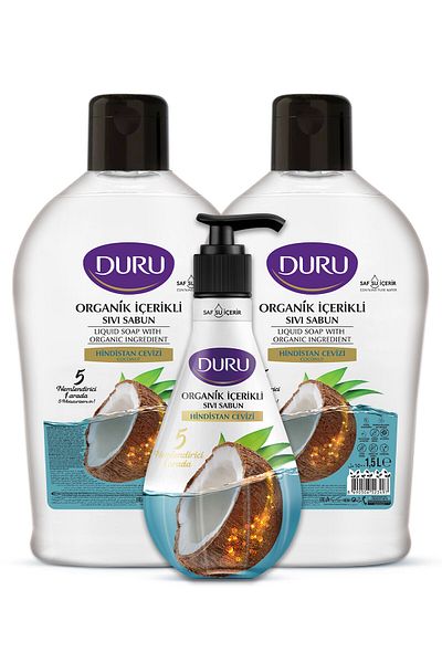 Duru Organic Content Coconut Liquid Soap 1.5 1.5 500ml