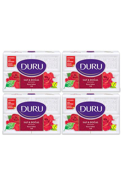 Duru Pure & Natural Welded Rose 16 Pieces White Soap 4x600gr