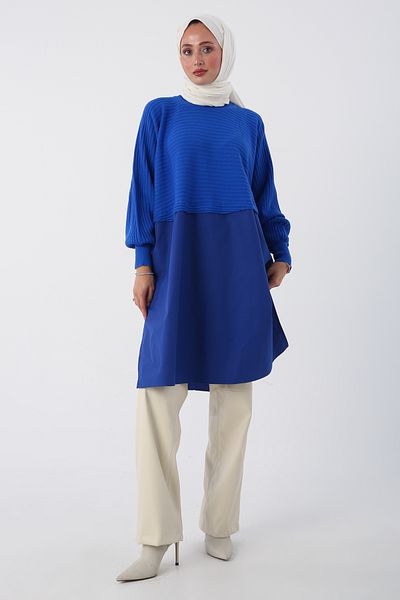 ALLDAY Saks Woven Garnish Knitwear Tunika