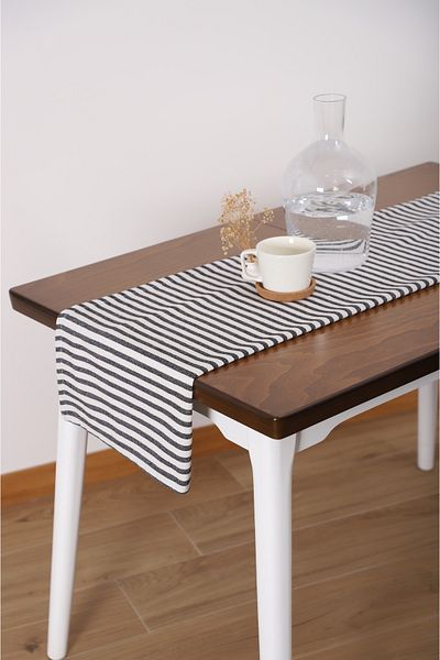 KAMİZ Runner de in dungi negre spalat organic 40x150 Cm