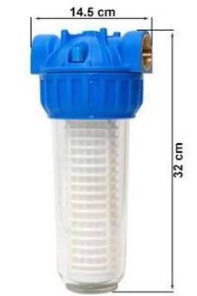 Aquafer 10 Inch Double Empty Filter Container 3/4 Inc Double Water Filter