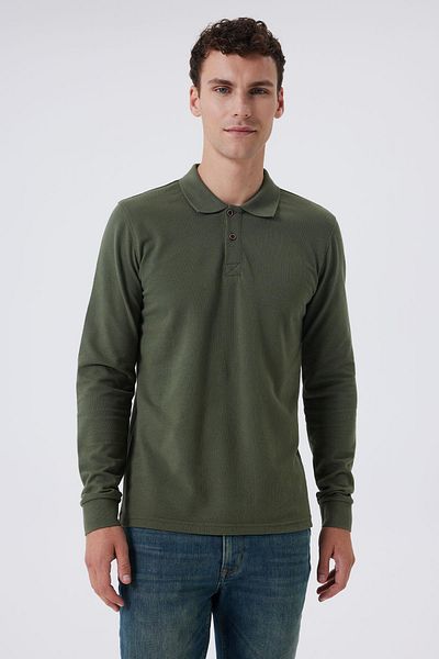Lee Cooper تي شيرت كاكي للرجال - موديل Soon U.Sleeve