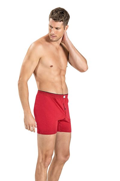Jiber Ανδρική ζώνη μπορντό Terry Cotton Boxer 6 τεμαχίων 127