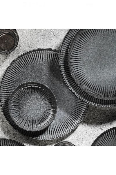 Kütahya Porselen Aura Crest Serving and Presentation Plate 28 cm 2 pcs