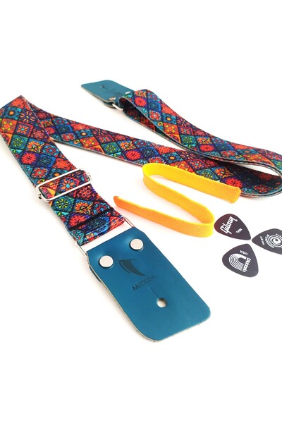 MEDUSA Flores Model Ukulele Ve Gitar Askısı