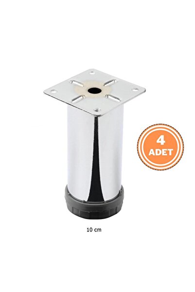 EYM 4 komada metalnih nogu za nameštaj 10 cm podesive sa donje strane 42 mm k...