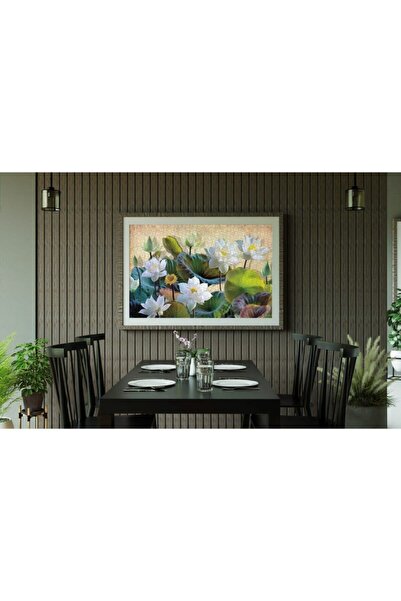 Nova Puzzle 1000 Parça Beyaz Nilüfer Çiçekleri Puzzle