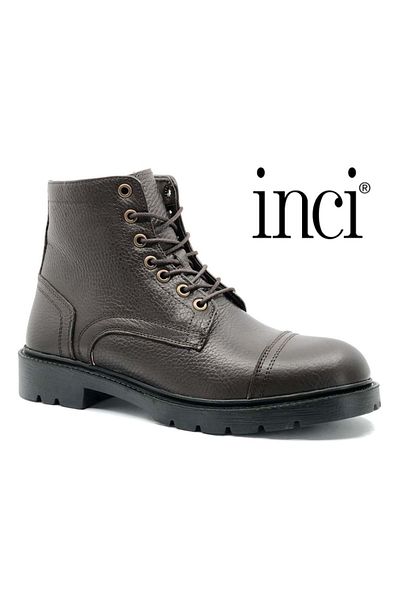 İnci Duke 2kcmn Leather Casual Men's Boots Brown