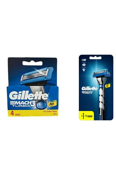 Gillette Mach 3 Turbo Shaver + 6 Spare Blades