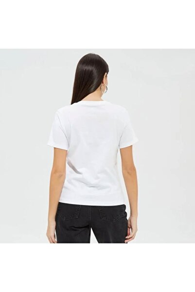 Converse Kadın Beyaz T-Shirt TİŞÖRT