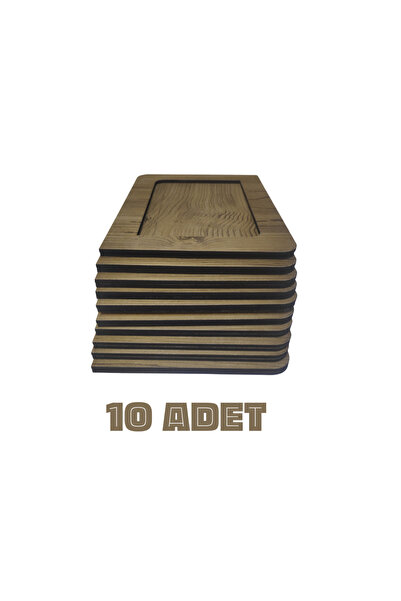 anonim 10 Adet Ahşap Çerçeve 10 X 15 Cm