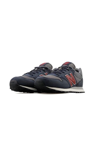 New Balance 500 حذاء رياضي كاجوال للرجال باللون الأحمر الداكن Gm500tsk