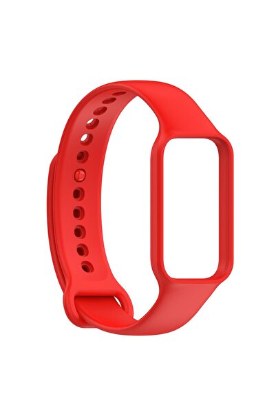 Microsonic Xiaomi Smart Band 8 Active Kordon, Silicone Sport Band Kırmızı