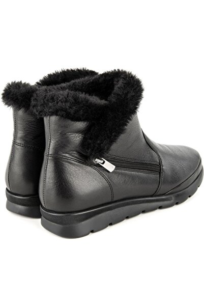 Muya Yeti 6 Nokta Anatomik Taban Hakiki Deri Fermuarlı Kadın Bot