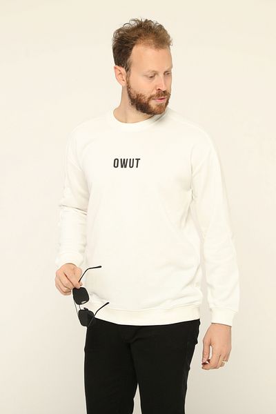 Owut Collection Ανδρικό φούτερ με στάμπα με λαιμόκοψη