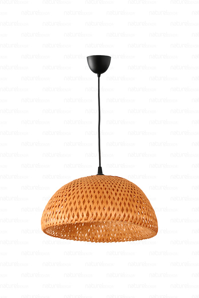 Naturel Home Bohem Bambu Boja Pendant Sarkıt Avize Lamba 35 Cm - Iskandinav, Modern, Bohem, Rattan Aydınlatma