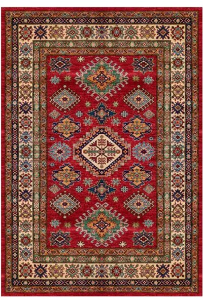 Çam Halı Gloria Td741 Multi Etnik Desen Dokuma Saçaklı Kilim