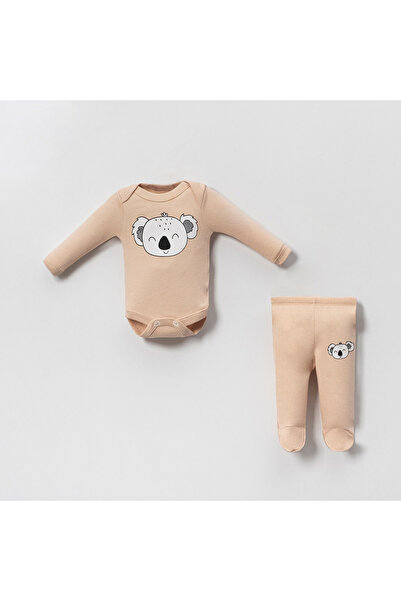 Bubito Koala Visual Corded Cotton Cotton Baby 6dílná sada horní a dolní části