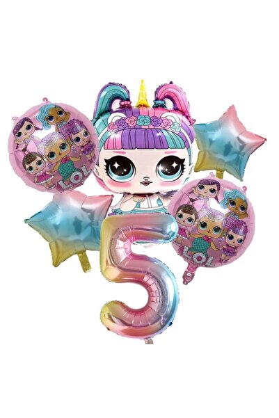 MFM Set baloane din folie pentru bebelusi Lol 5 ani 100 cm