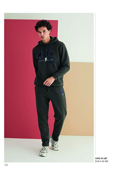 SENFONİ 5903 Erkek 3 Iplik Kapşonlu Spor Takım