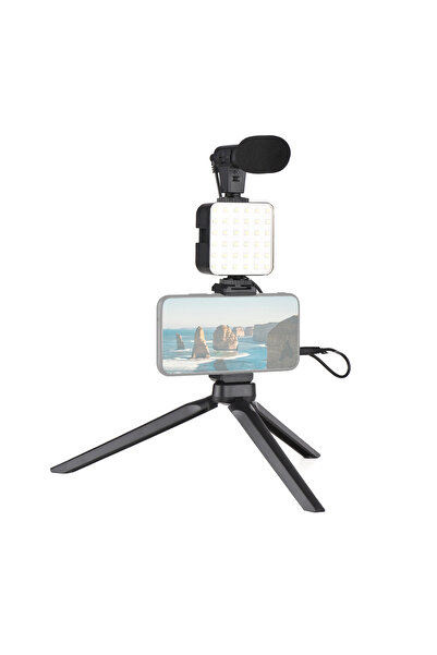 Microcase Masaüstü Ayarlanabilir Telefon Standı Video Ses Kaydı Youtuber Çeki...