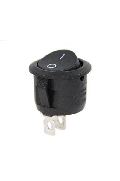 Maroces MR-133-5 YUVARLAK IŞIKSIZ ANAHTAR ON-OFF 2 BACAKLI SİYAH ALT YUVARLAK...