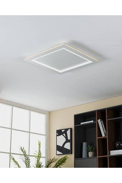 Eglo 900484   "Padrogiano-Z" White Cast Steel Led Ceiling Lamp - Ip20 Max: 35.5W Width: 5