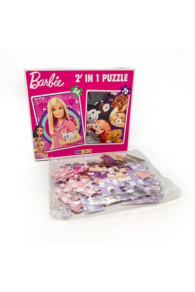 Gokidy Barbie 2' in 1 Puzzle