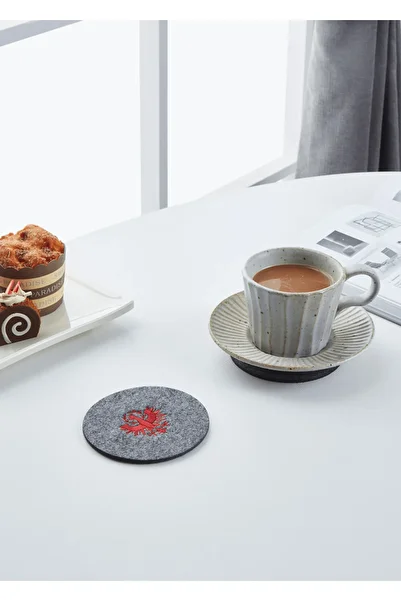 Eglo 420163 "Andasibe" 10cm Diameter Polyester Gray Eagle Coaster
